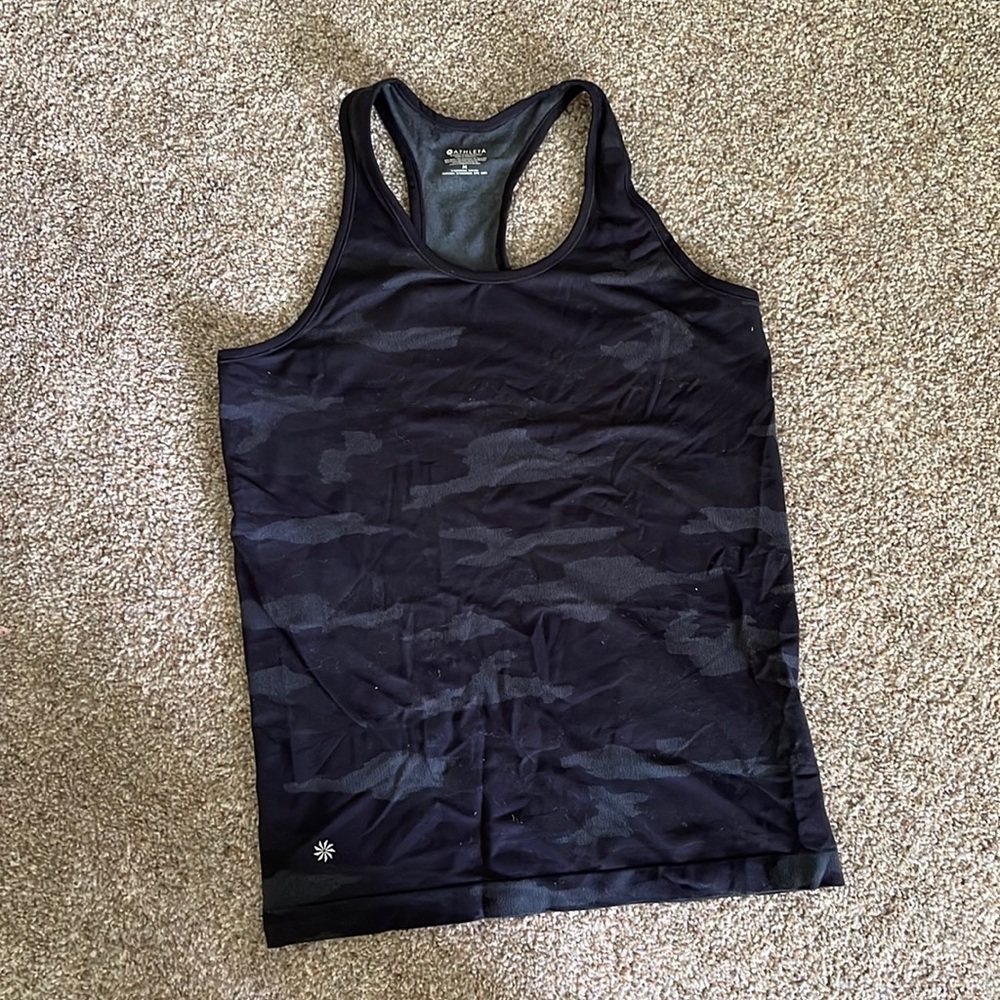 Athleta Black Camo Tank